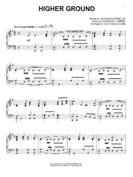 page one of Higher Ground (Piano Solo)