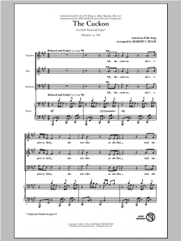 page one of The Cuckoo (SAB Choir)