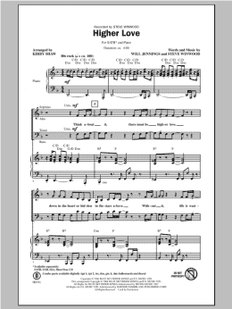 page one of Higher Love (SATB Choir)