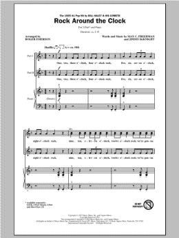 page one of Rock Around The Clock (arr. Roger Emerson) (2-Part Choir)