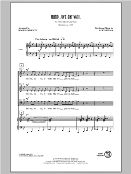 page one of Jump, Jive An' Wail (3-Part Mixed Choir)