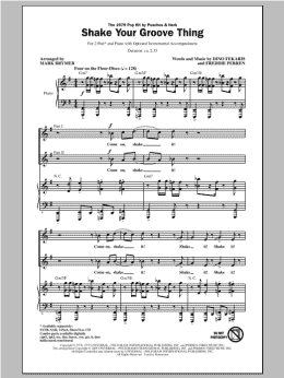 page one of Shake Your Groove Thing (2-Part Choir)