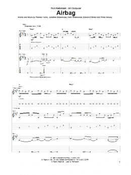 page one of Airbag (Guitar Tab)