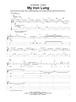 page one of My Iron Lung (Guitar Tab)