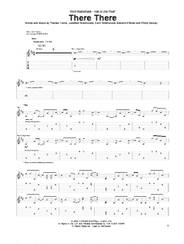 page one of There There (Guitar Tab)