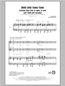 page one of A Holly Jolly Christmas (2-Part Choir)