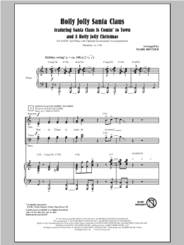 page one of A Holly Jolly Christmas (SATB Choir)