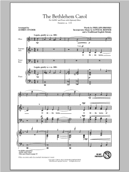page one of The Bethlehem Carol (SATB Choir)