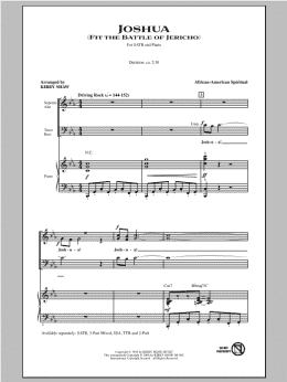 page one of Joshua (Fit The Battle Of Jericho) (SATB Choir)