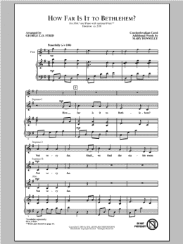 page one of How Far Is It To Bethlehem? (SSA Choir)
