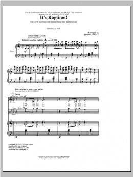 page one of It's Ragtime! (SATB Choir)