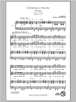 page one of Christmas In The Air (Medley) (2-Part Choir)