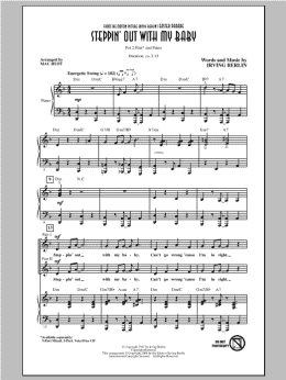 page one of Steppin' Out With My Baby (2-Part Choir)