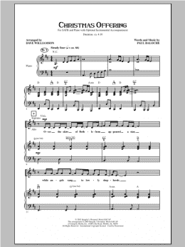 page one of Christmas Offering (SATB Choir)