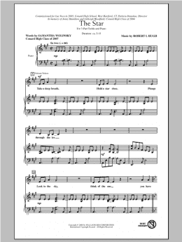 page one of The Star (3-Part Treble Choir)