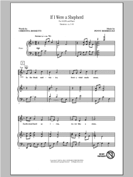 page one of If I Were A Shepherd (SATB Choir)