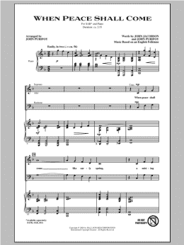 page one of When Peace Shall Come (SAB Choir)