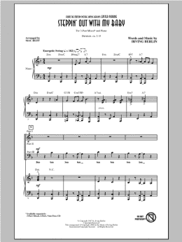 page one of Steppin' Out With My Baby (3-Part Mixed Choir)