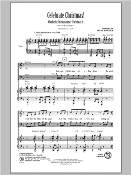 page one of Celebrate Christmas! (Medley) (SATB Choir)