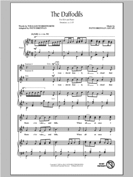 page one of The Daffodils (SSA Choir)