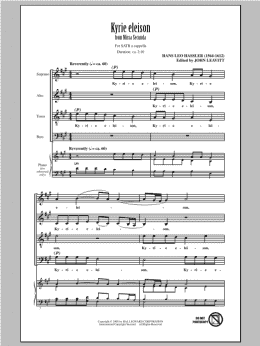 page one of Kyrie Eleison (SATB Choir)