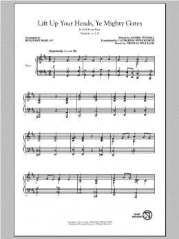 page one of Lift Up Your Heads, Ye Mighty Gates (SATB Choir)
