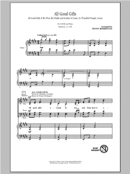 page one of All Good Gifts (SATB Choir)