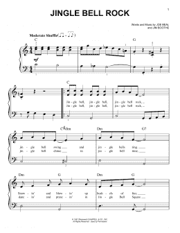 page one of Jingle Bell Rock (Very Easy Piano)