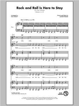 page one of Rock And Roll Is Here To Stay (2-Part Choir)