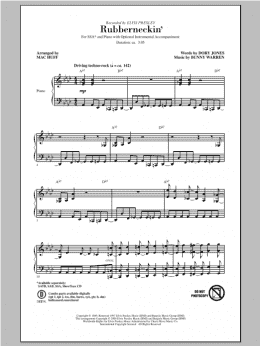 page one of Rubberneckin' (SSA Choir)