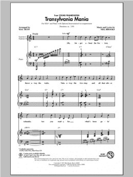 page one of Transylvania Mania (SSA Choir)