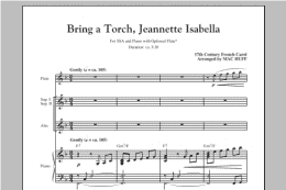 page one of Bring A Torch, Jeannette, Isabella (SSA Choir)