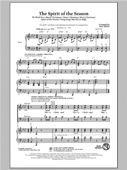 page one of The Spirit of the Season (Medley) (SAB Choir)