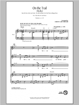 page one of On The Trail (Medley) (3-Part Mixed Choir)