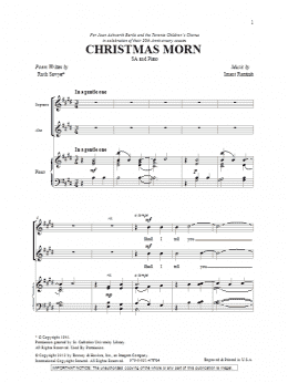 page one of Christmas Morn (2-Part Choir)