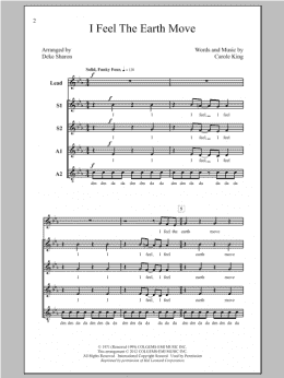 page one of I Feel The Earth Move (SSAA Choir)