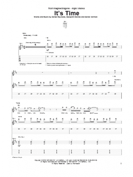 page one of It's Time (Guitar Tab)