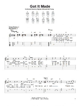 page one of Got It Made (Easy Guitar Tab)