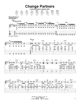 page one of Change Partners (Easy Guitar Tab)