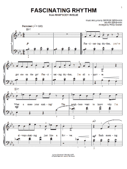 page one of Fascinating Rhythm (arr. Phillip Keveren) (Easy Piano)