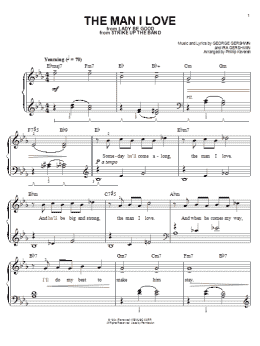 page one of The Man I Love (arr. Phillip Keveren) (Easy Piano)