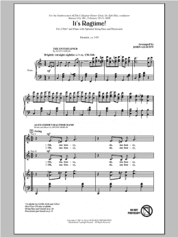 page one of It's Ragtime! (2-Part Choir)