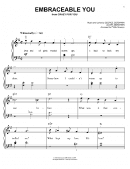 page one of Embraceable You (arr. Phillip Keveren) (Easy Piano)