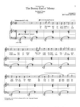page one of The Bonny Earl o' Moray (Piano & Vocal)