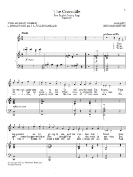 page one of The Crocodile (Piano & Vocal)
