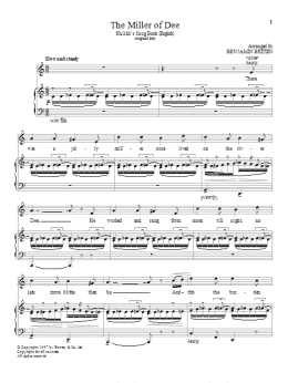 page one of The Miller of Dee (Piano & Vocal)