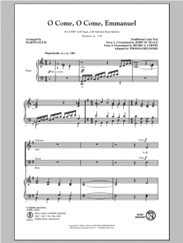 page one of O Come, O Come, Emmanuel (SATB Choir)
