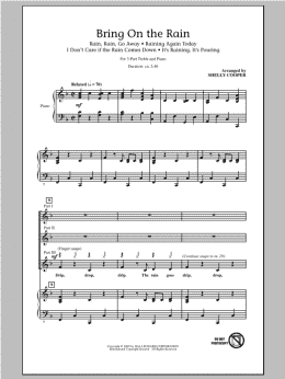 page one of Bring On The Rain (Medley) (3-Part Treble Choir)