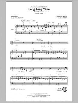 page one of Long Long Time (SATB Choir)