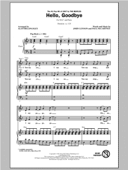 page one of Hello, Goodbye (arr. Alan Billingsley) (SSA Choir)